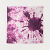 Lila Gefärbte Krawatte Batik Textur Wandteppich (Vorderseite (Horizontal))