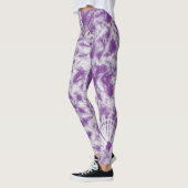 Lila Gefärbte Krawatte Leggings (Links)