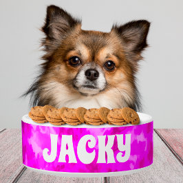 Lila Gefärbte Krawatte Personalisiert Hund- oder K Napf