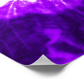 Lila Gefärbte Krawatte Poster (Ecke)