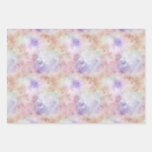 Lila Gefärbte Krawatte Rosa Geschenkpapier Set (Vorderseite 3)