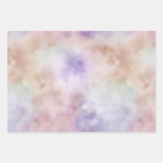 Lila Gefärbte Krawatte Rosa Geschenkpapier Set (Vorderseite 2)