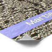 Lila gegen die Mauer Poster (Ecke)