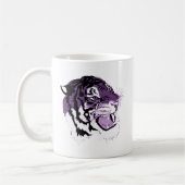 Lila gegenübergestellter Tiger Kaffeetasse (Links)