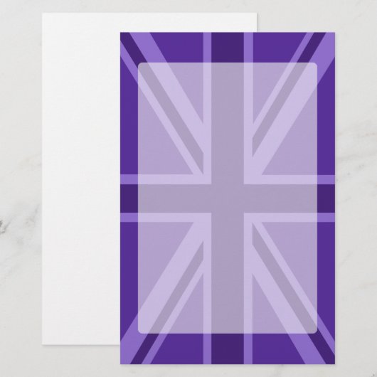 Lila Gehäuse Briefpapier (Vorne/Hinten)