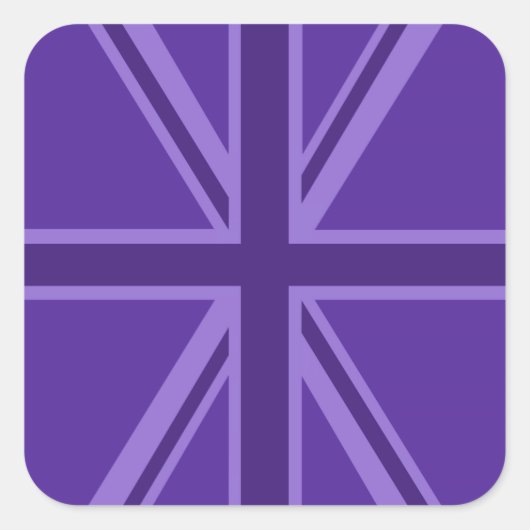 Lila Gehäuse Quadratischer Aufkleber (Vorderseite)