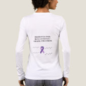 Lila Geist Mastzellen-Bewusstsein Tri-Blend Shirt (Rückseite)