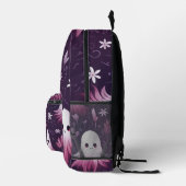 Lila Geister Bedruckter Rucksack (Rechts)