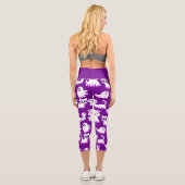 lila Geisterfreund Capri Leggings (Rückseite)