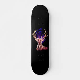Lila Geisterhirsch Skateboard