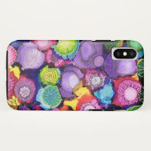 Lila Gekritzel abstrakte iPhone Abdeckung Case-Mate iPhone Hülle (Rückseite (Horizontal))