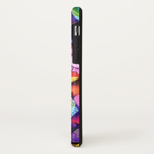 Lila Gekritzel abstrakte iPhone Abdeckung Case-Mate iPhone Hülle (Hinten/Links)