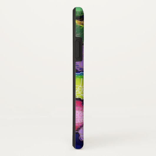 Lila Gekritzel abstrakte iPhone Abdeckung Case-Mate iPhone Hülle (Hinten/Rechts)