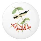 Lila gekrönter feenhafter Kolibri Keramikknauf (Vorderseite)