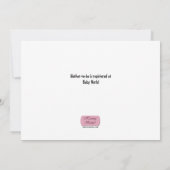 Lila & gelb Baby Regenschirm - Einladungen zur Dus (Rückseite)