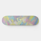 Lila-gelb-blau gestanzt skateboard (Horizontal)