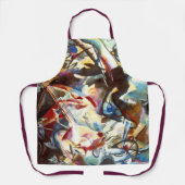 Lila-gelb-blau Kandinsky Abstrakte Malerei Schürze (Vorderseite)