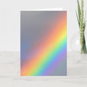 lila gelb blau rot Regenbogen Karte