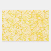 Lila-gelb-graues Marmormuster Elegant Geschenkpapier Set (Vorderseite 2)