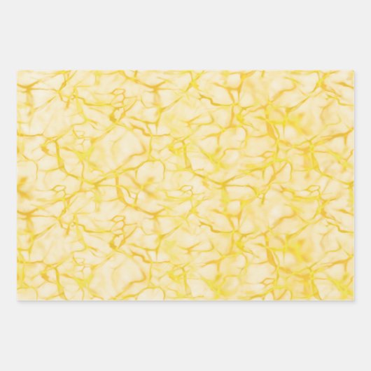 Lila-gelb-graues Marmormuster Elegant Geschenkpapier Set (Vorderseite 2)