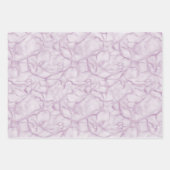 Lila-gelb-graues Marmormuster Elegant Geschenkpapier Set (Vorderseite)