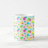 Lila-Gelb-Rosa-Niedlich-Polka-Dot Kaffeetasse (Mittel)