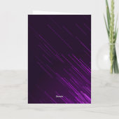 Lila & gelb Rose Modernes Boho Chic Blumennebel Einladung (Rückseite)