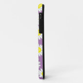 Lila-Gelb-Weiß-Grau-Daisy-Spaß Case-Mate iPhone Hülle (Hinten/Links)