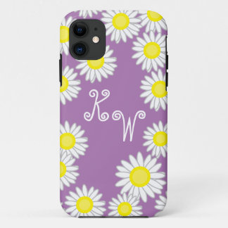 Lila-Gelb-Weiß-Grau-Daisy-Spaß Case-Mate iPhone Hülle