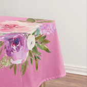 Lila Gelbblütentablette Pink Tischdecke (Beispiel)