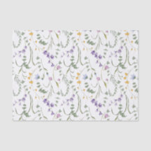 Lila Gelbe Aquarell-Wildblume
