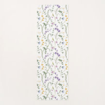 Lila Gelbe Aquarell-Wildblume