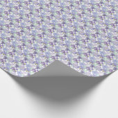 Lila-Gelbe Iris-Blütenfarbe Geschenkpapier (Ecke)