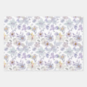 Lila-Gelbe Iris-Blütenfarbe Geschenkpapier Set (Vorderseite 2)