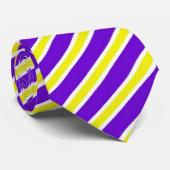Lila gelbe Krawatte (Gerollt)