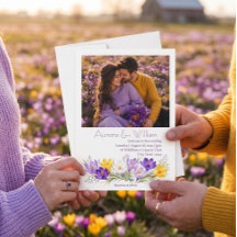 Lila Gelbe Krokus Florale Foto Hochzeit