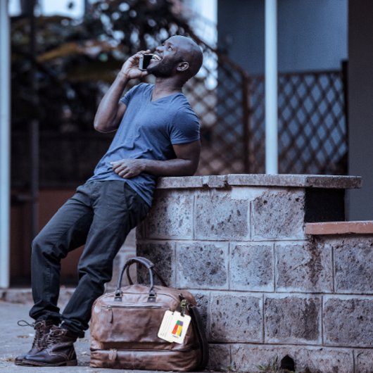 Lila-gelbe Monogramm Initial A Gepäckanhänger