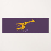 Lila gelbe niedliche lustige yogamatte (Vorderseite (Horizontal))