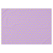 Lila-Gelbe Polka-Punkte Tischdecke (Vorderseite (Horizontal))
