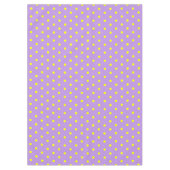 Lila-Gelbe Polka-Punkte Tischdecke (Vorderseite)