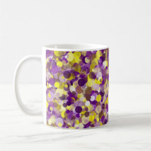 Lila Gelbe Punkt 11oz Tasse