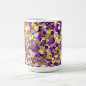 Lila Gelbe Punkt 15oz Tasse (Mittel)