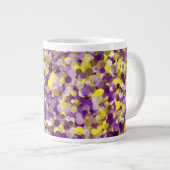Lila Gelbe Punkt 20oz Tasse (Vorderseite Rechts)
