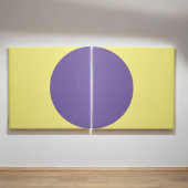 Lila Gelbe Retro Halbkreis Mitte Jahrhundert Moder Fliese