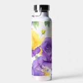 Lila Gelbe Rose Trinkflasche (Rechts)