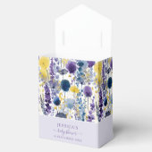 Lila Gelbe Wildblume Kinderdusche Geschenkschachtel (Geöffnet)