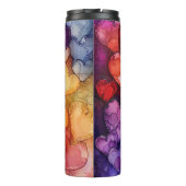 LILA GELBEN ROTE BLUE VALENTINE HERZEN THERMOSBECHER (Rückseite)