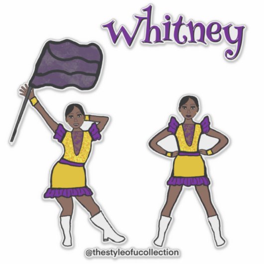 Lila gelber Farbschutz #1 Aufkleber (Vorderseite)