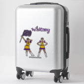 Lila gelber Farbschutz #2 Aufkleber (Koffer)