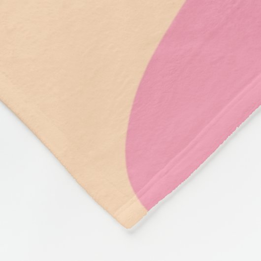 Lila Gelber Himmelsstreifen Abstrakt Fleecedecke (Ecke)